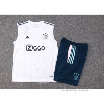 Chandal del Ajax Sin Mangas 2023-2024 Blanco