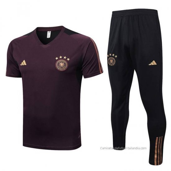 Chandal del Alemania Manga Corta 2022-2023 Marron - Haga un click en la imagen para cerrar