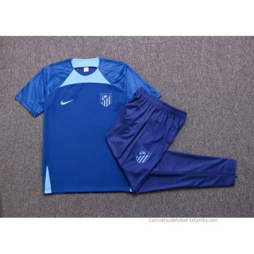 Chandal del Atletico Madrid Manga Corta 2022-2023 Azul