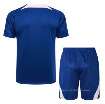 Chandal del Atletico Madrid Manga Corta 2023-2024 Azul - Pantalon Corto