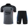 Chandal del Barcelona Manga Corta 2022-2023 Gris - Pantalon Corto Chandal del Barcelona Manga Corta 2022-2023 Gris - Pantalon Corto