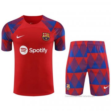 Chandal del Barcelona Manga Corta 2023-2024 Rojo - Pantalon Corto Chandal del Barcelona Manga Corta 2023-2024 Rojo - Pantalon Corto