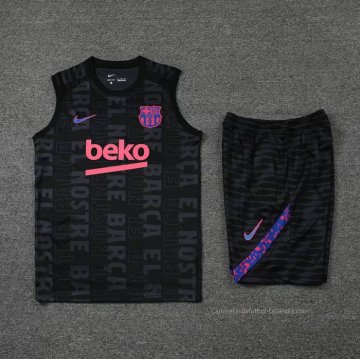 Chandal del Barcelona Sin Mangas 2022-2023 Negro