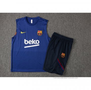 Chandal del Barcelona Sin Mangas 2021-2022 Azul