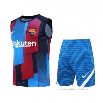 Chandal del Barcelona Sin Mangas 2022-2023 Azul y Rojo