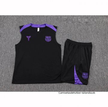 Chandal del Barcelona Sin Mangas 2025-2026 Negro Purpura