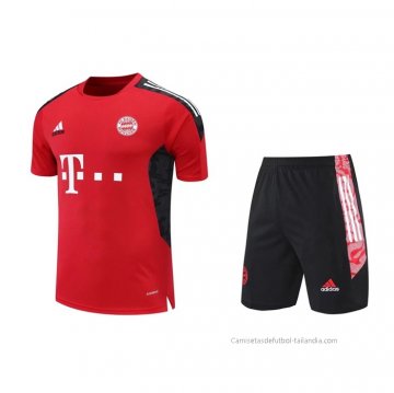 Chandal del Bayern Munich Manga Corta 2022-2023 Rojo - Pantalon Corto Chandal del Bayern Munich Manga Corta 2022-2023 Rojo - Pantalon Corto
