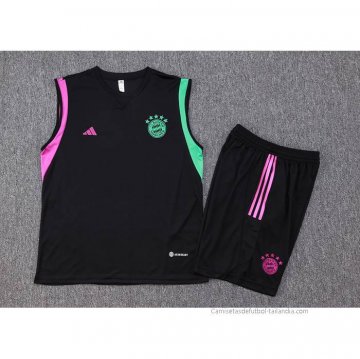 Chandal del Bayern Munich Sin Mangas 2023-2024 Negro