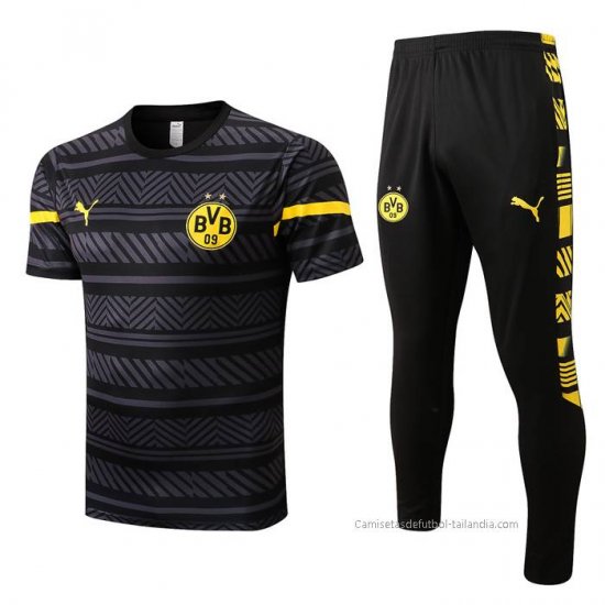 Chandal del Borussia Dortmund Manga Corta 2022-2023 Gris - Haga un click en la imagen para cerrar