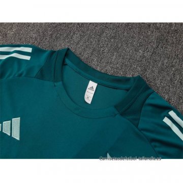 Chandal del Cruzeiro Manga Corta 2024-2025 Verde Pantalon Corto