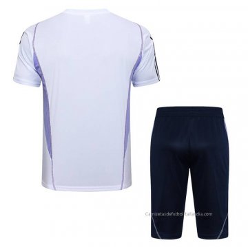 Chandal del Cruzeiro Manga Corta 2023-2024 Blanco - Pantalon Corto
