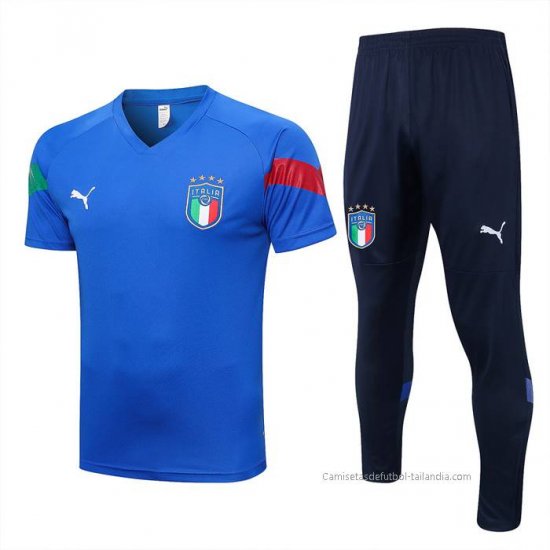 Chandal del Italia Manga Corta 2022-2023 Azul - Haga un click en la imagen para cerrar