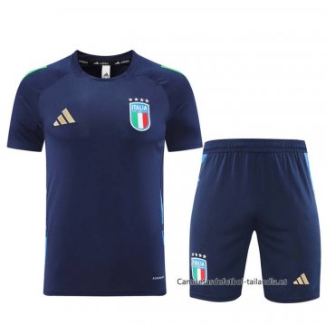 Chandal del Italia Manga Corta 2024-2025 Azul - Pantalon Corto Chandal del Italia Manga Corta 2024-2025 Azul - Pantalon Corto