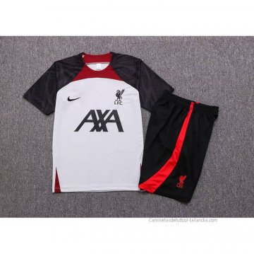 Chandal del Liverpool Manga Corta 2022-2023 Blanco - Pantalon Corto