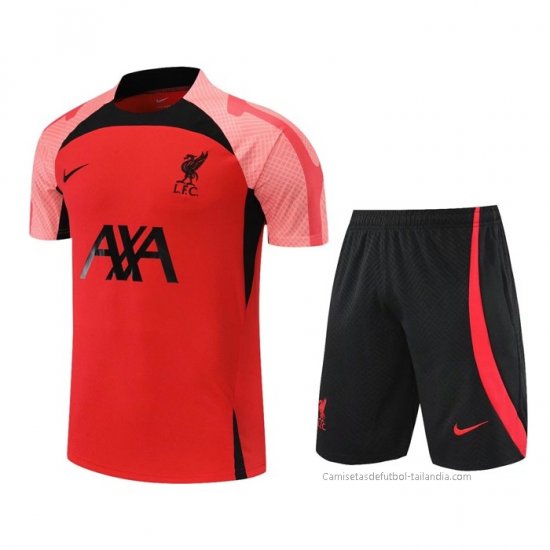 Chandal del Liverpool Manga Corta 2022-2023 Rojo - Pantalon Corto - Haga un click en la imagen para cerrar