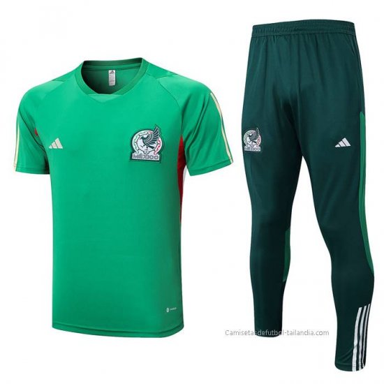 Chandal del Mexico Manga Corta 2022-2023 Verde - Haga un click en la imagen para cerrar