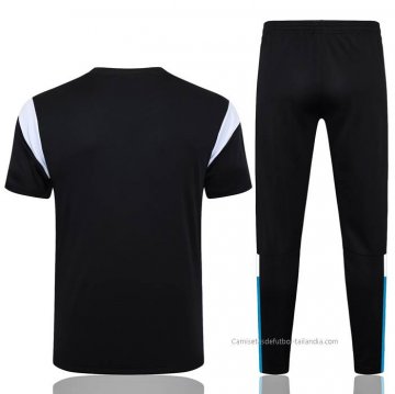 Chandal del Olympique Marsella Manga Corta 2023-2024 Negro