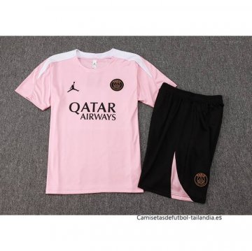 Chandal del Paris Saint-Germain Jordan Manga Corta 2024-2025 Rosa - Pantalon Corto