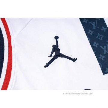 Chandal del Paris Saint-Germain Jordan Sin Mangas 2023-2024 Blanco