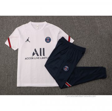 Chandal del Paris Saint-Germain Manga Corta 2021-2022 Blanco
