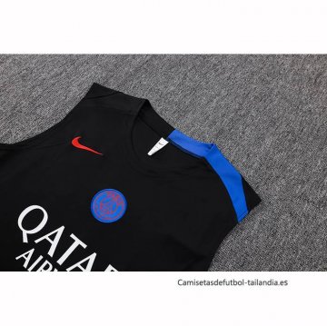 Chandal del Paris Saint-Germain Sin Mangas 2025-2026 Negro