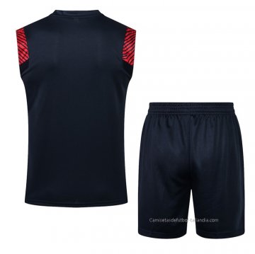 Chandal del Paris Saint-Germain Sin Mangas 2021-2022 Azul