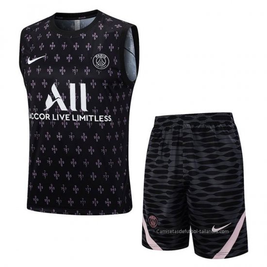 Chandal del Paris Saint-Germain Sin Mangas 2023-2024 Negro - Haga un click en la imagen para cerrar