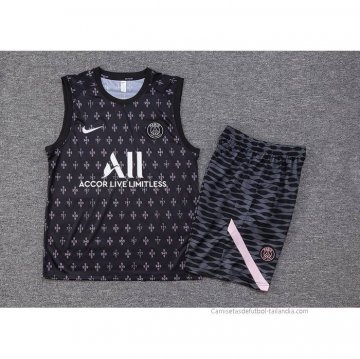 Chandal del Paris Saint-Germain Sin Mangas 2023-2024 Negro