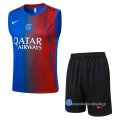 Chandal del Paris Saint-Germain Sin Mangas 2025-2026 Azul Rojo