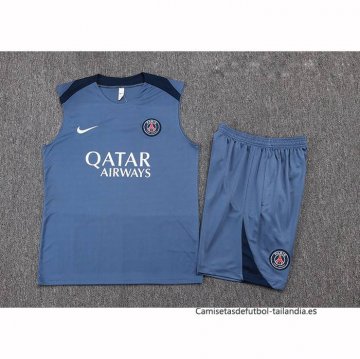Chandal del Paris Saint-Germain Sin Mangas 2025-2026 Gris
