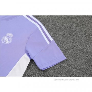 Chandal del Real Madrid Manga Corta 2022-2023 Purpura - Pantalon Corto