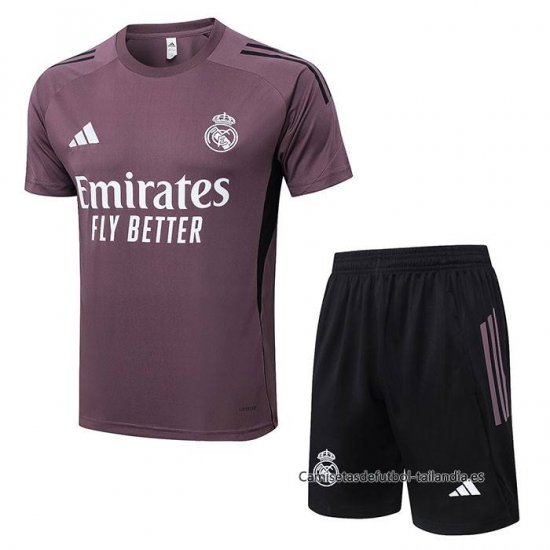 Chandal del Real Madrid Manga Corta 2025-2026 Purpura - Pantalon Corto - Haga un click en la imagen para cerrar