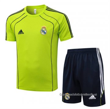 Chandal del Real Madrid Manga Corta 2025-2026 Verde - Pantalon Corto Chandal del Real Madrid Manga Corta 2025-2026 Verde - Pantalon Corto