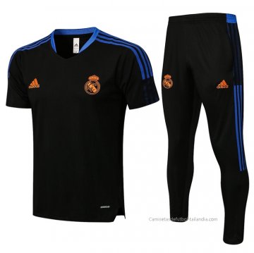 Chandal del Real Madrid Manga Corta 2021-2022 Negro Chandal del Real Madrid Manga Corta 2021-2022 Negro