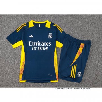 Chandal del Real Madrid Manga Corta 2024-2025 Azul - Pantalon Corto