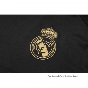 Chandal del Real Madrid Manga Corta 2024-2025 Negro - Pantalon Corto