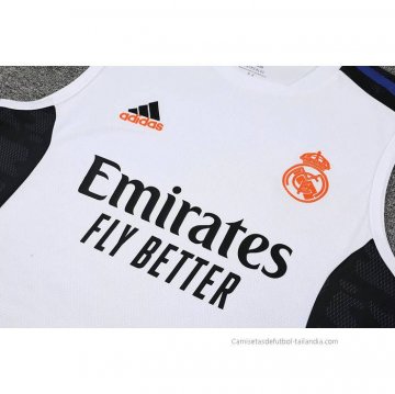Chandal del Real Madrid Sin Mangas 2022-2023 Blanco