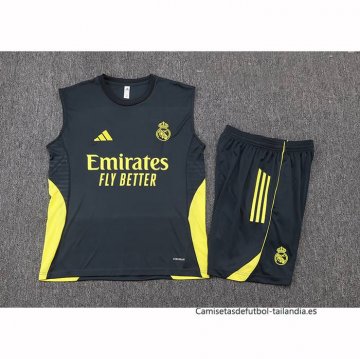 Chandal del Real Madrid Sin Mangas 2025-2026 Gris