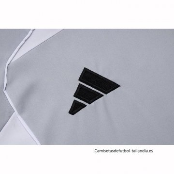 Chandal del Real Madrid Sin Mangas 2025-2026 Gris Blanco