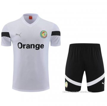 Chandal del Senegal Manga Corta 2023-2024 Blanco - Pantalon Corto Chandal del Senegal Manga Corta 2023-2024 Blanco - Pantalon Corto