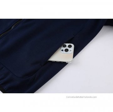 Chaqueta con Capucha del Barcelona 2022-2023 Azul