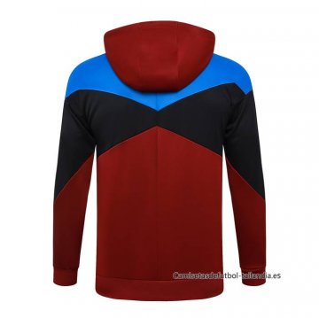 Chaqueta con Capucha del Barcelona 2024-2025 Rojo
