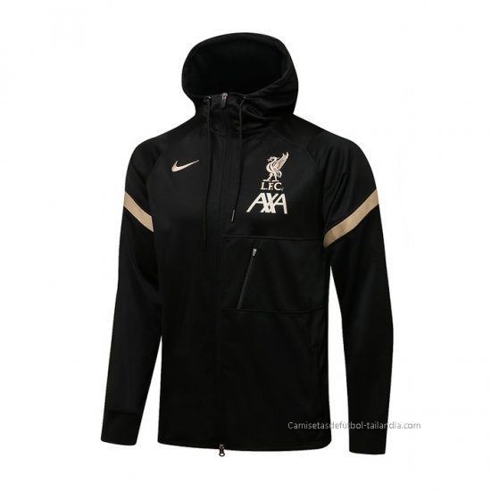 Chaqueta con Capucha del Liverpool 2021-2022 Negro - Haga un click en la imagen para cerrar