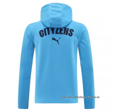 Chaqueta con Capucha del Manchester City 2024-2025 Azul
