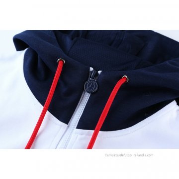 Chaqueta con Capucha del Paris Saint-Germain 2021-2022 Blanco
