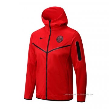 Chaqueta con Capucha del Paris Saint-Germain 2022-2023 Rojo Chaqueta con Capucha del Paris Saint-Germain 2022-2023 Rojo
