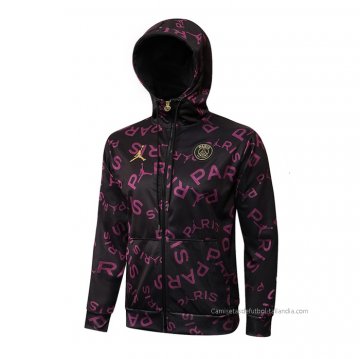 Chaqueta con Capucha del Paris Saint-Germain Jordan 2021-2022 Purpura Chaqueta con Capucha del Paris Saint-Germain Jordan 2021-2022 Purpura