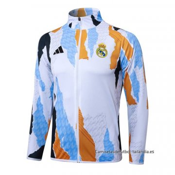 Chaqueta del Real Madrid 2024-2025 Blanco y Amarillo Chaqueta del Real Madrid 2024-2025 Blanco y Amarillo