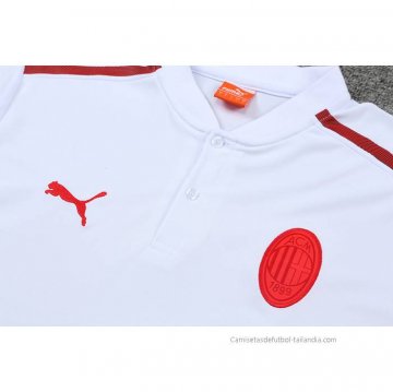 Conjunto Polo del AC Milan 2022-2023 Blanco