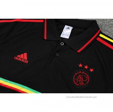 Conjunto Polo del Ajax 2022-2023 Negro